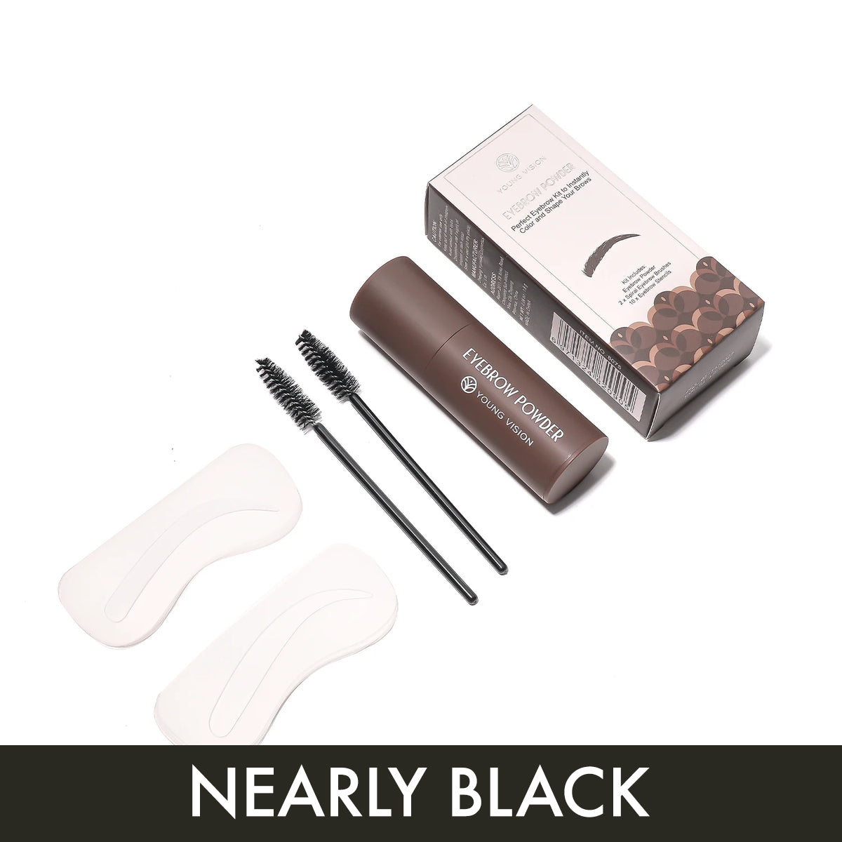 Kit Tampon à Sourcils NEARLY BLACK
