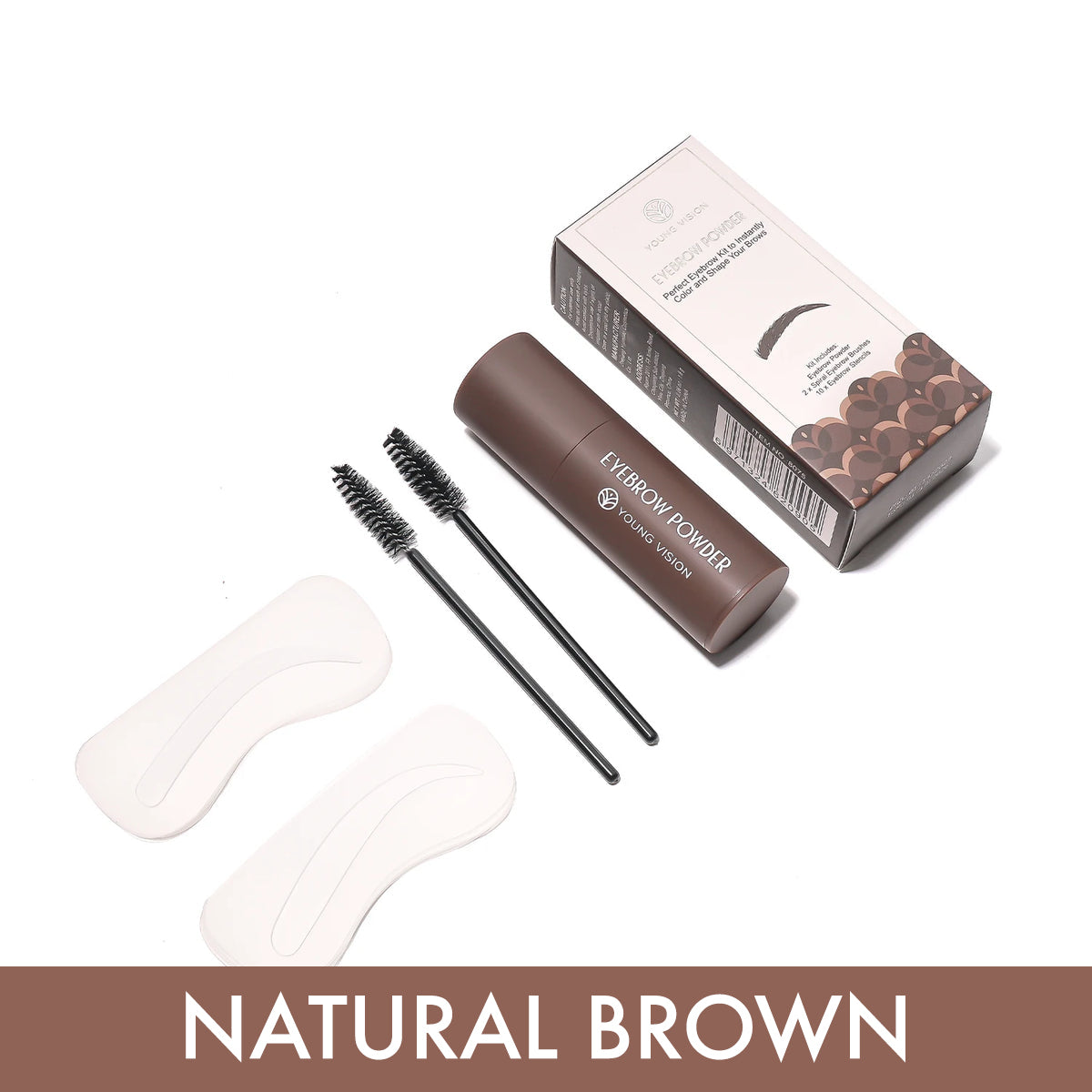 Kit Tampon à Sourcils NATURAL BROWN