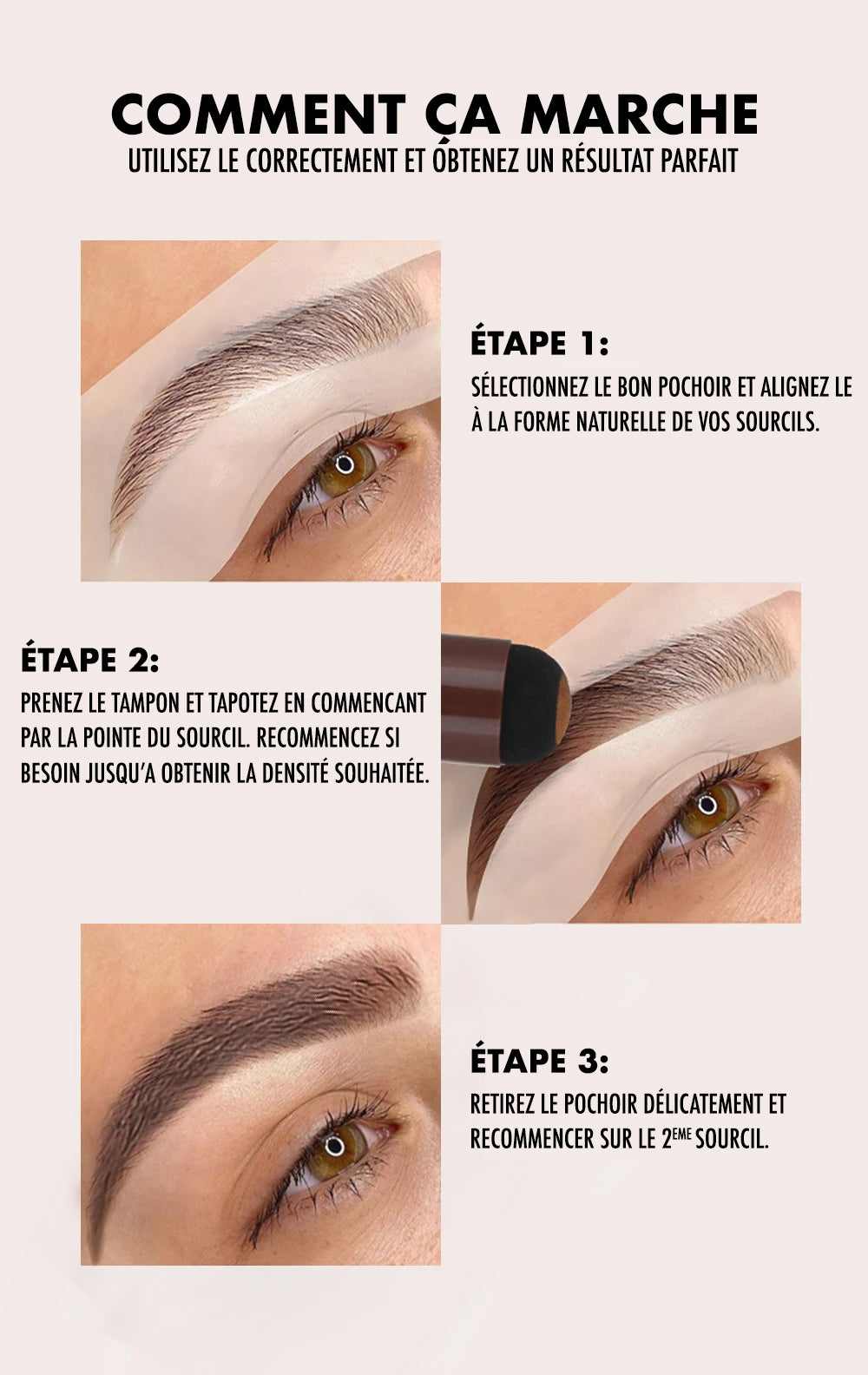 Kit Tampon à Sourcils AUBURN